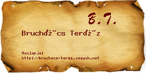 Bruchács Teréz névjegykártya